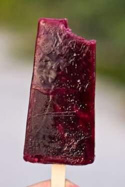 A hibiscus popsicle