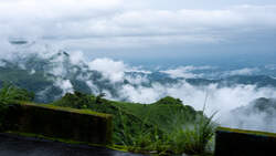 A picture of mountains in Darjeeling